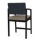 Lesro Lenox Steel Hip Chair Metal Frame, Black, RS Night Sky Back, MD Farro Seat LS1161 - alternate 3